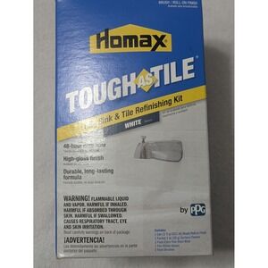 HOMAX 3157 TOUGH AS TILE TUB & TILE EPOXY PAINT SPRAY ON FINISH KIT WHITE